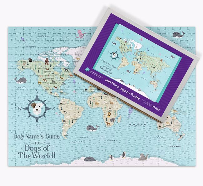 Guide to the World: Personalized {breedFullName} Jigsaw